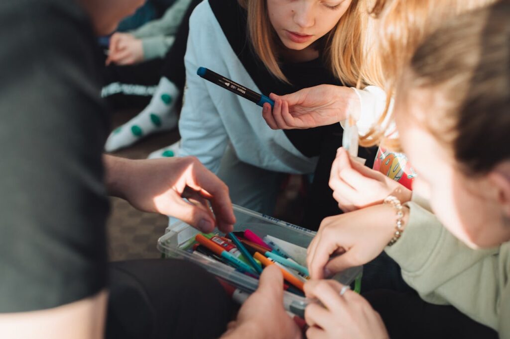 Sélection de couleur pour activité collaborative